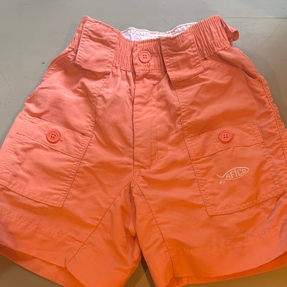 Kids Coral Cargo Shorts - Brand